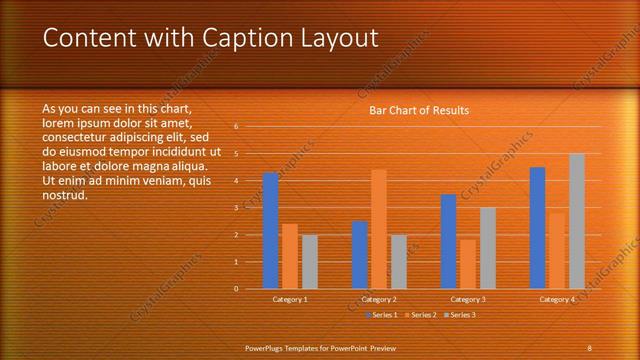 Content with Caption presentation slide layout
