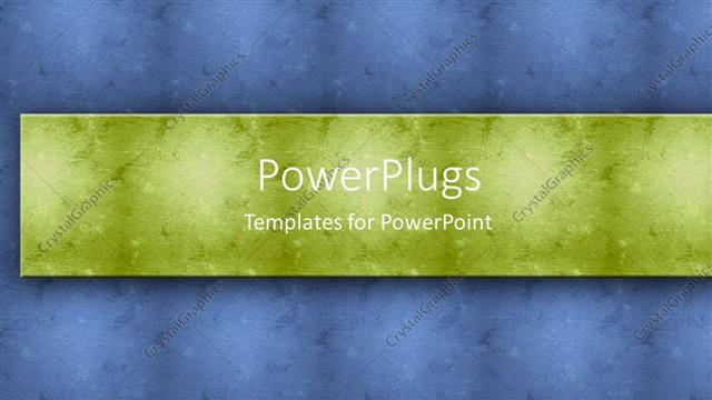  Presentation with abstract business - Abstract patterned green bar over blue background