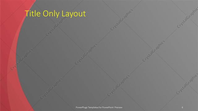 Title Only presentation slide layout