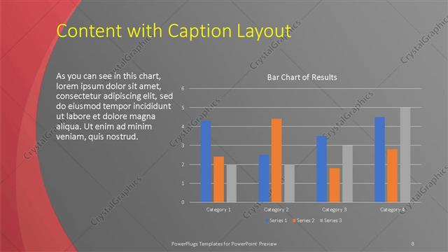 Content with Caption presentation slide layout