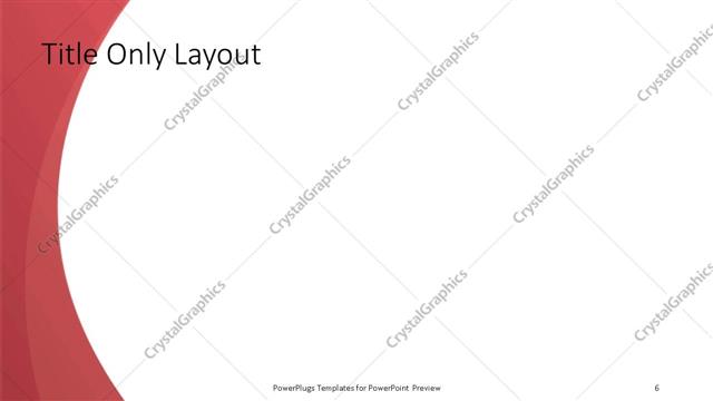 Title Only presentation slide layout