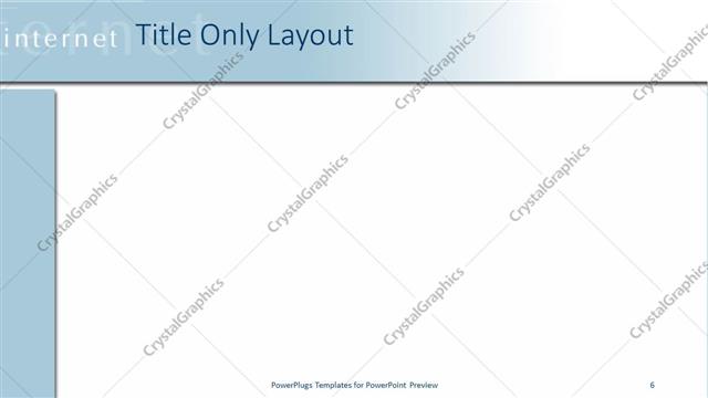 Title Only presentation slide layout