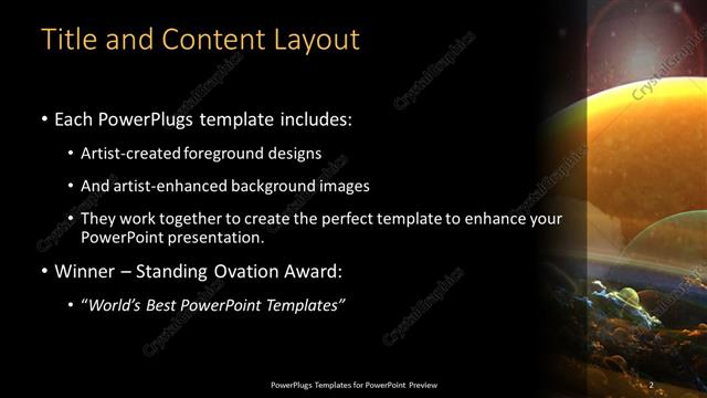Title and Content presentation slide layout