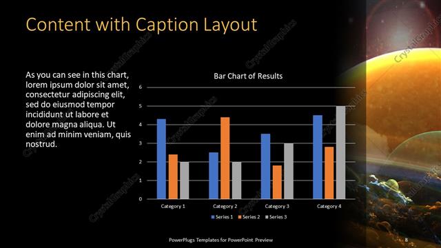 Content with Caption presentation slide layout