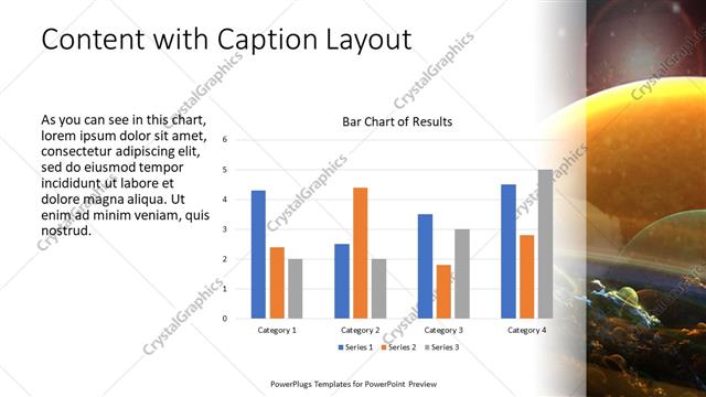 Content with Caption presentation slide layout