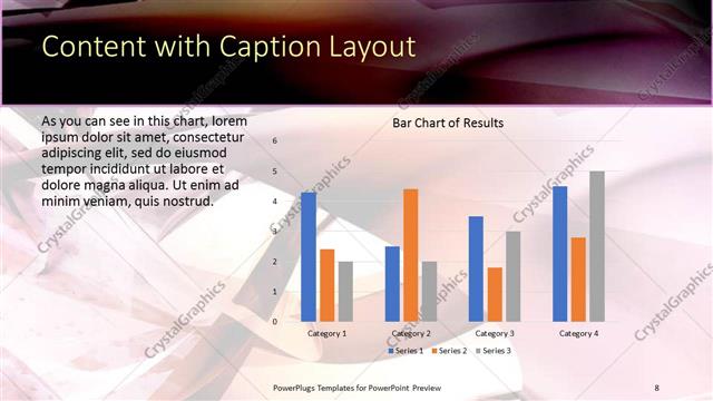Content with Caption presentation slide layout