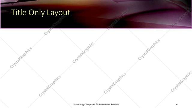 Title Only presentation slide layout