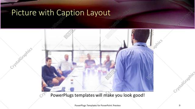 Picture with Caption presentation slide layout