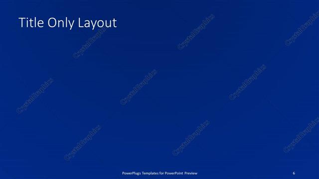 Title Only presentation slide layout