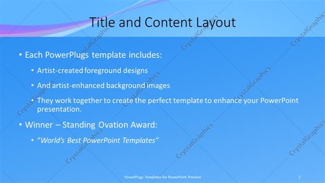 Title and Content presentation slide layout