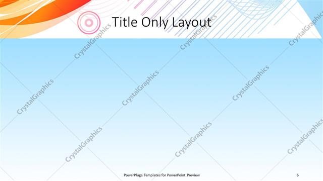 Title Only presentation slide layout