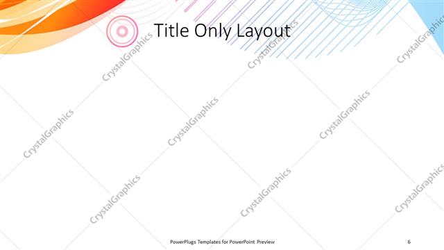 Title Only presentation slide layout