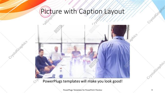 Picture with Caption presentation slide layout
