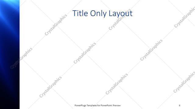Title Only presentation slide layout