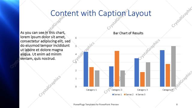 Content with Caption presentation slide layout