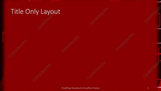 Title Only presentation slide layout