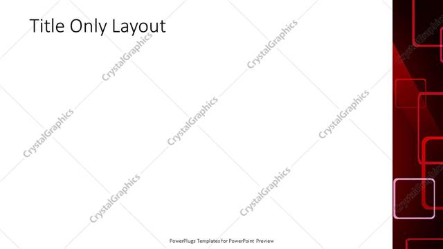 Title Only presentation slide layout