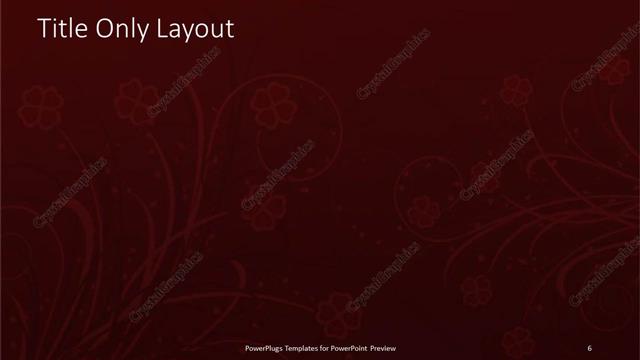 Title Only presentation slide layout