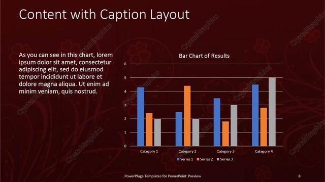 Content with Caption presentation slide layout