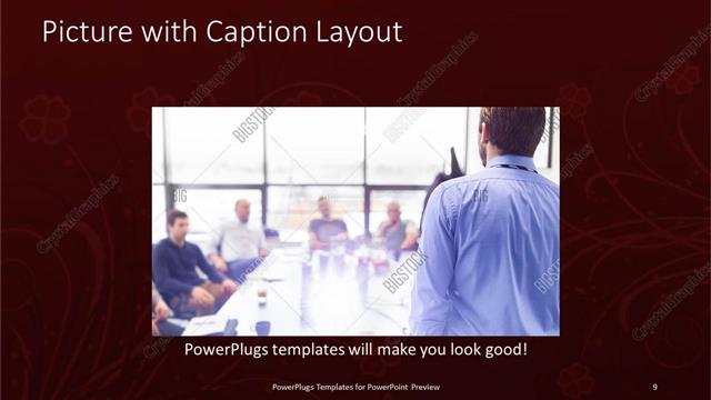 Picture with Caption presentation slide layout