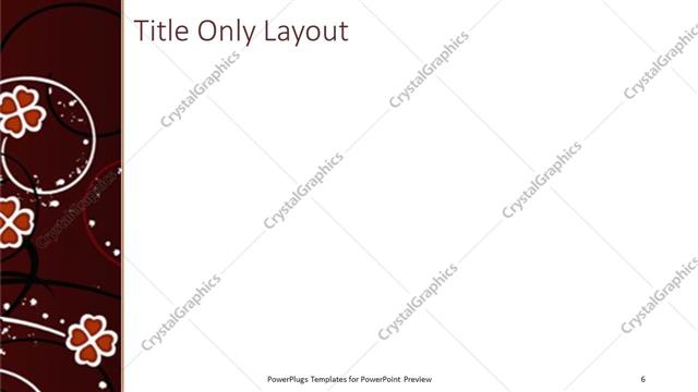 Title Only presentation slide layout