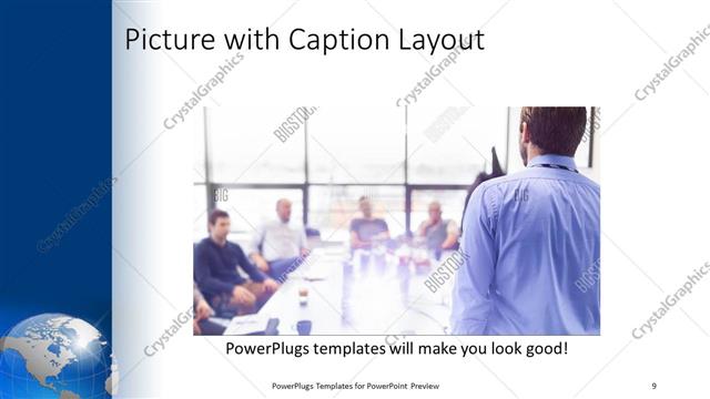 Picture with Caption presentation slide layout