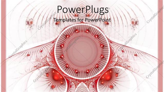  Presentation with frame pink - Abstract shapes decorated with ornaments with light pink frame