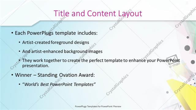 Title and Content presentation slide layout