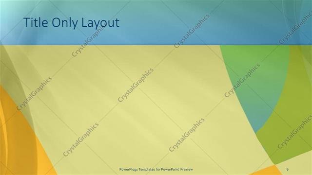 Title Only presentation slide layout