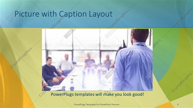Picture with Caption presentation slide layout