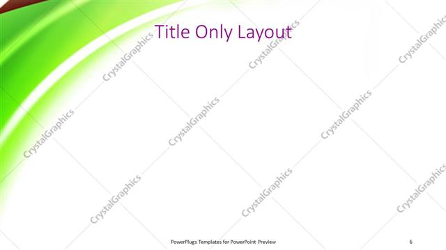 Title Only presentation slide layout
