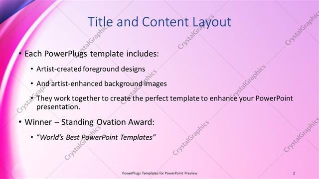 Title and Content presentation slide layout