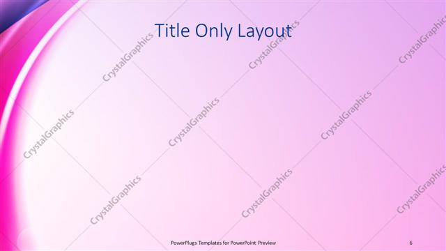 Title Only presentation slide layout