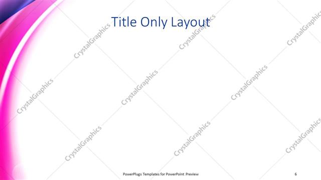 Title Only presentation slide layout