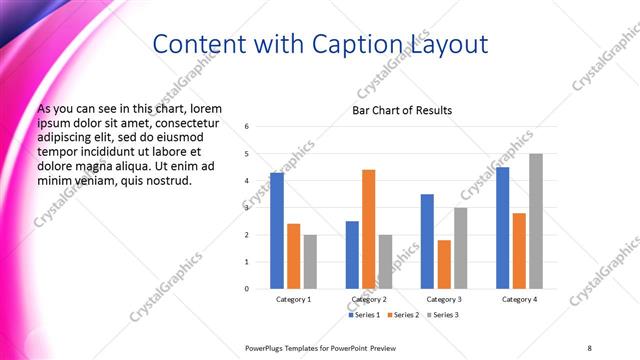 Content with Caption presentation slide layout
