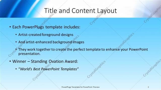 Title and Content presentation slide layout