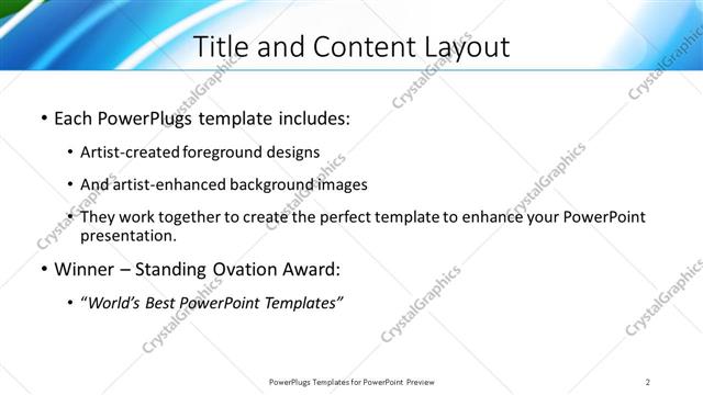 Title and Content presentation slide layout