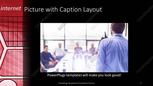 Picture with Caption presentation slide layout