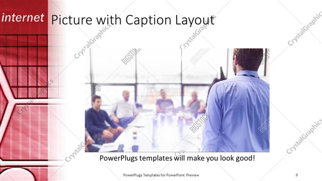 Picture with Caption presentation slide layout