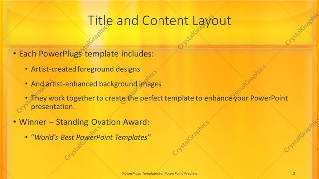 Title and Content presentation slide layout