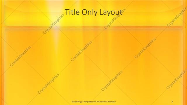 Title Only presentation slide layout