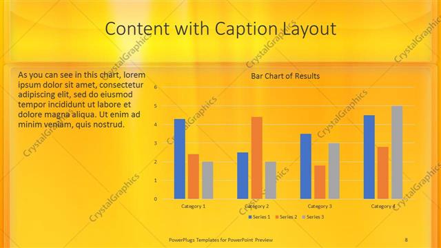 Content with Caption presentation slide layout
