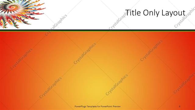 Title Only presentation slide layout