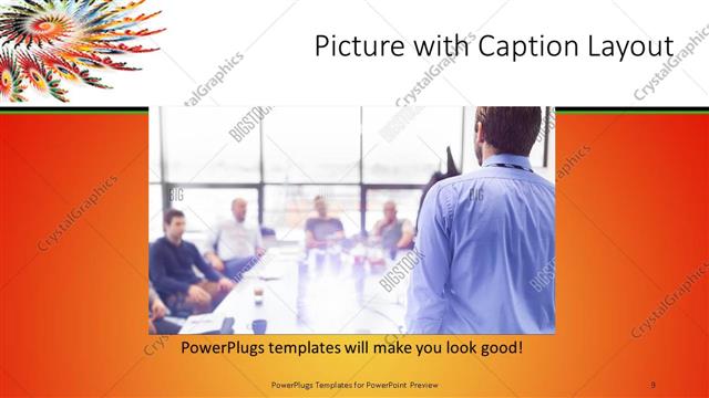 Picture with Caption presentation slide layout