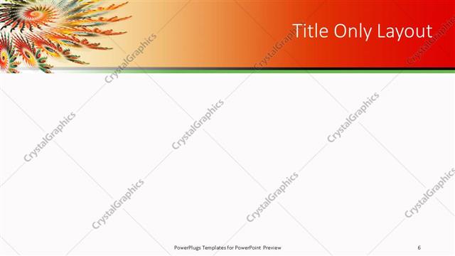 Title Only presentation slide layout