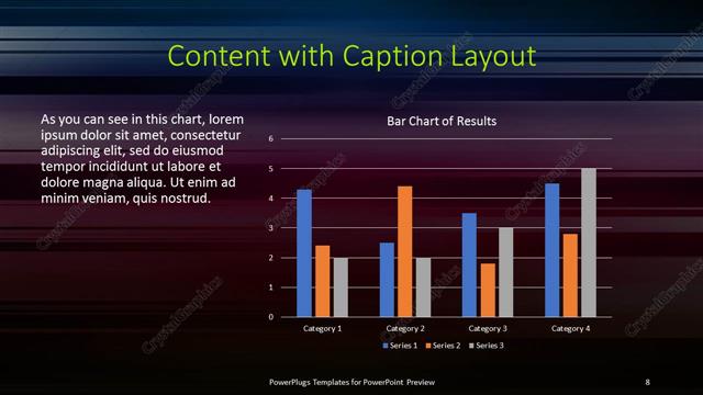 Content with Caption presentation slide layout