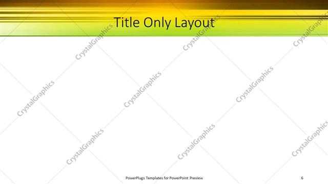 Title Only presentation slide layout