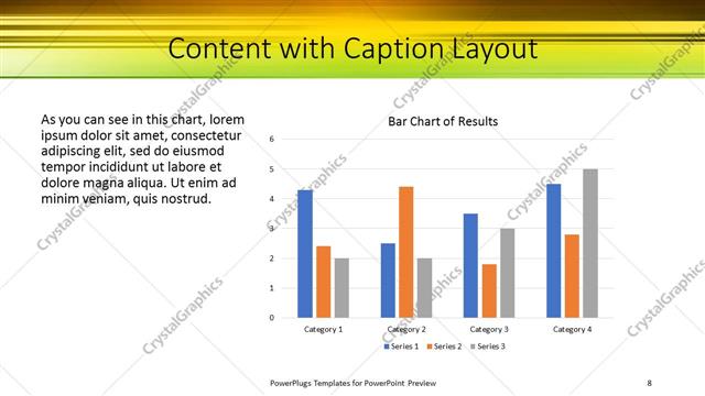 Content with Caption presentation slide layout