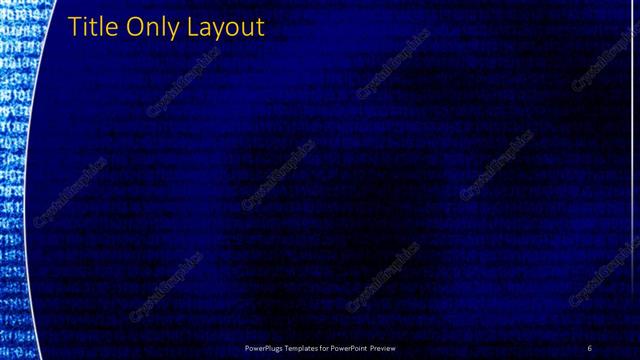 Title Only presentation slide layout