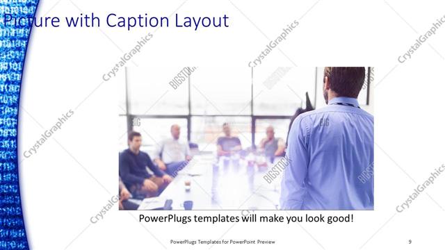 Picture with Caption presentation slide layout